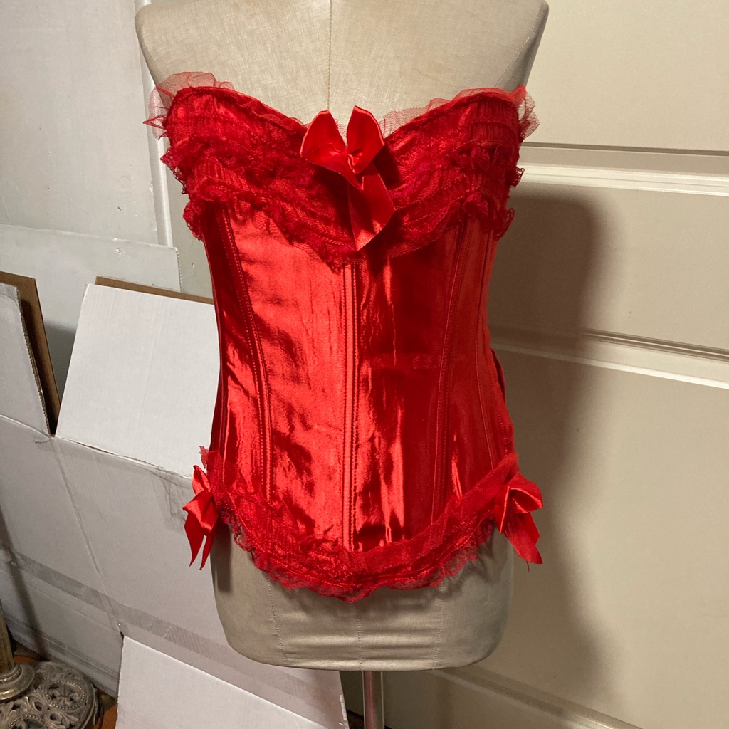 Bust Top Red Large Corset